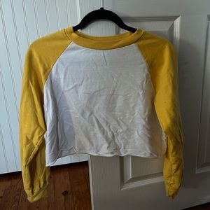 Fashion Nova White/Yellow Crop